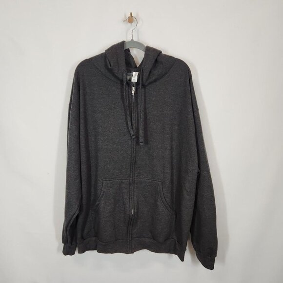 Tultex‎ 331 Classic Zip in Charcoal Heather Size XXL - Picture 2 of 6